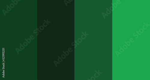 Green color palette vector illustration