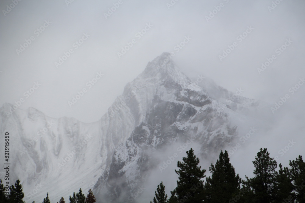 Haze On The Mountain, Jasper National Park, Alberta