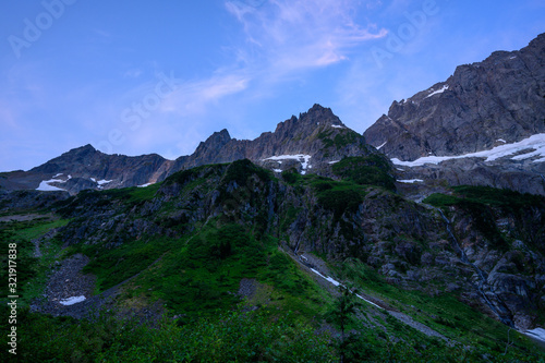 Just Before Sunrise in the North Cascades wilderness