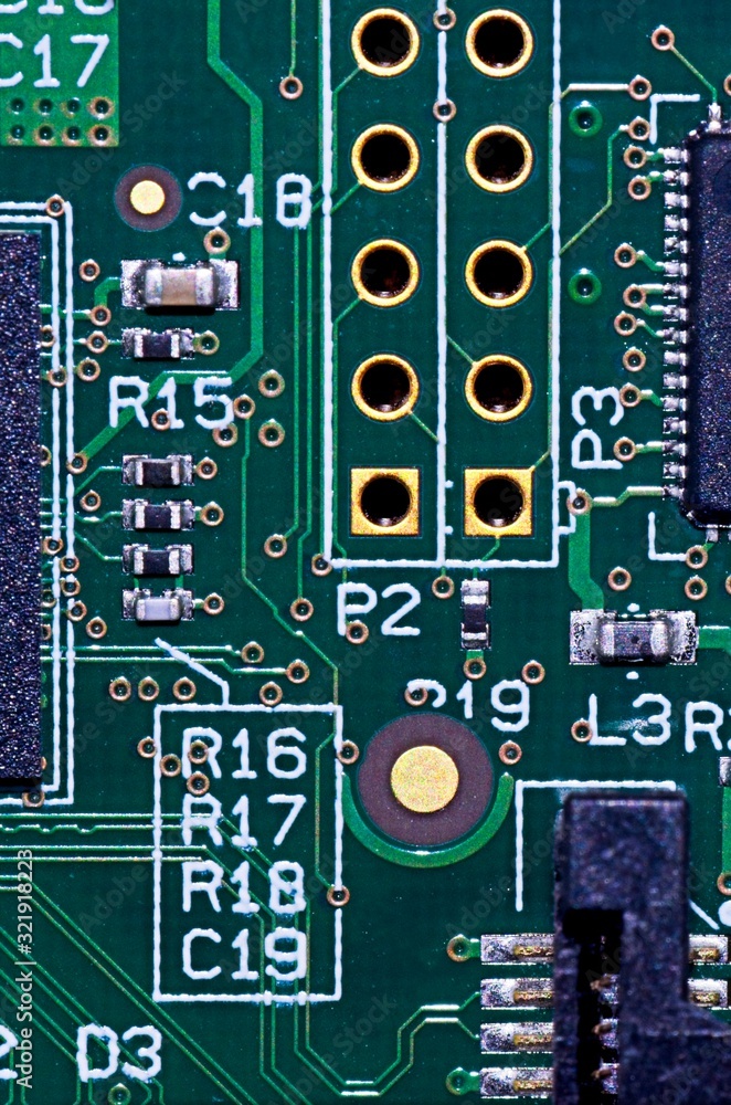 Closeup shot to a circuit board. Technology. Closeup shot to a circuit board. Technology.
