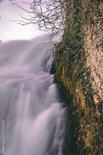 long exposure of waterfall in switzerland 