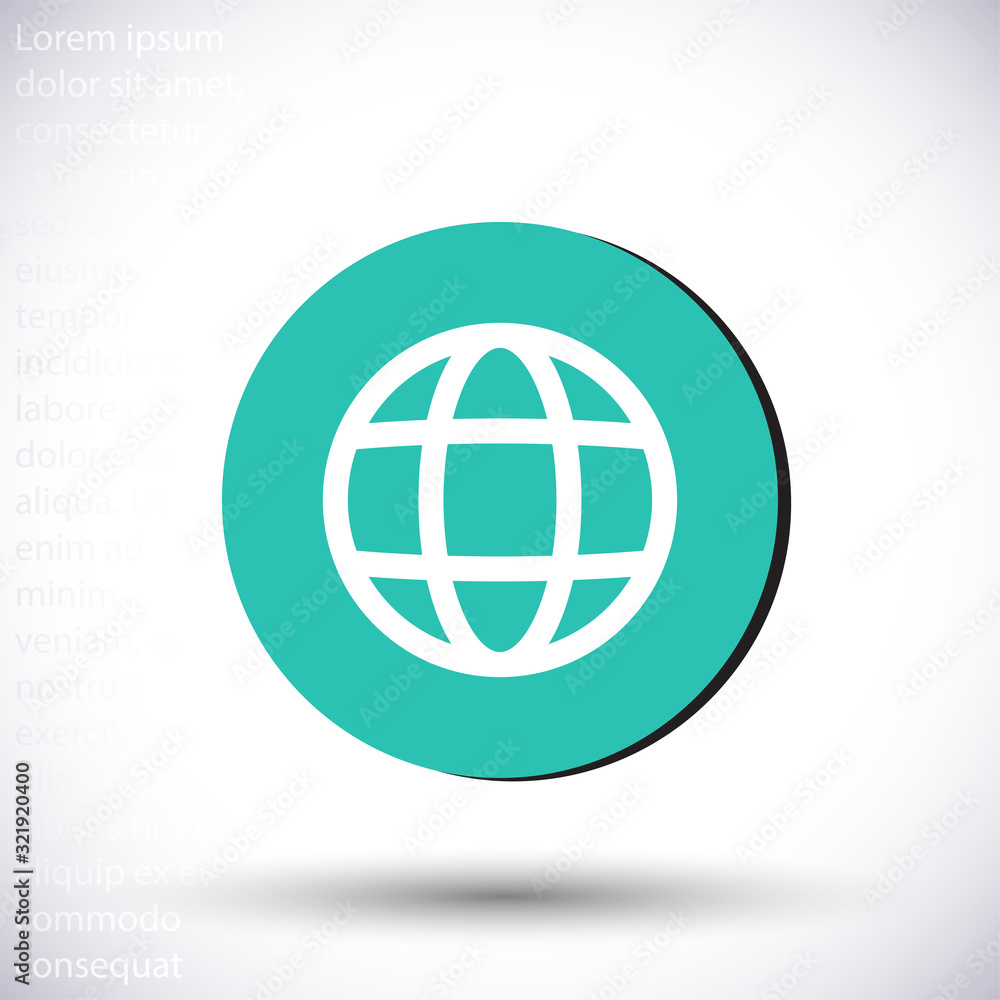 Planet vector icon , lorem ipsum Flat design Planet vector icon , lorem ipsum Flat design