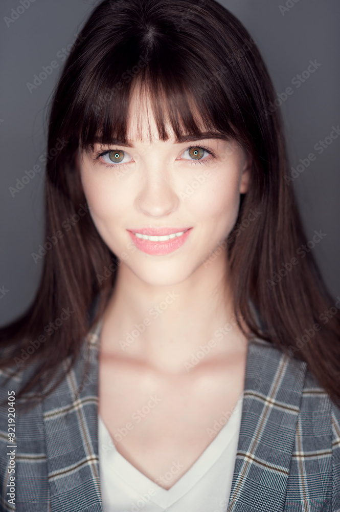 portrait beautiful girl woman lady with black hair portrait beautiful girl woman lady with black hair