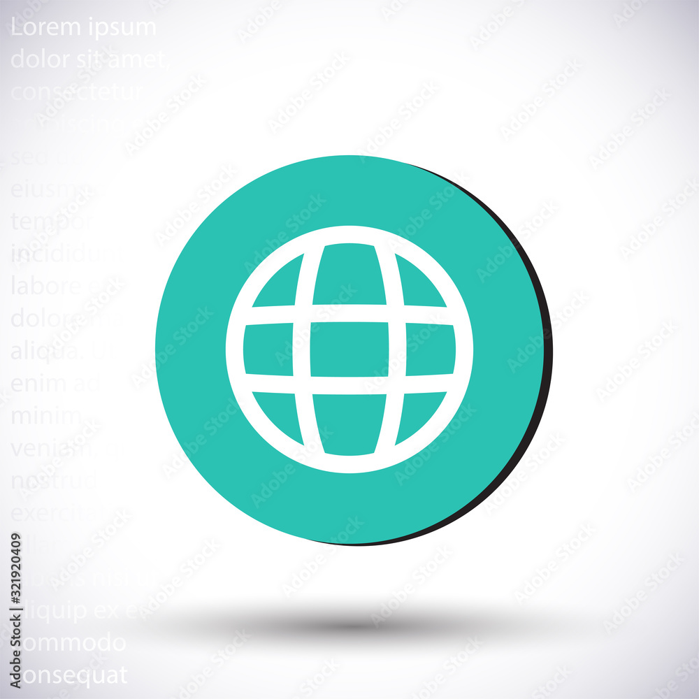 Planet vector icon , lorem ipsum Flat design Planet vector icon , lorem ipsum Flat design
