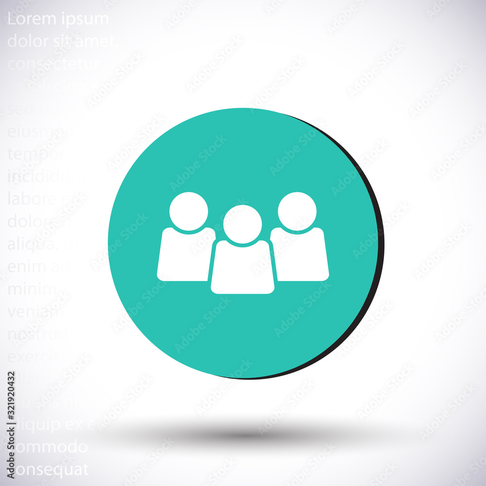Human vector icon , lorem ipsum Flat design Human vector icon , lorem ipsum Flat design
