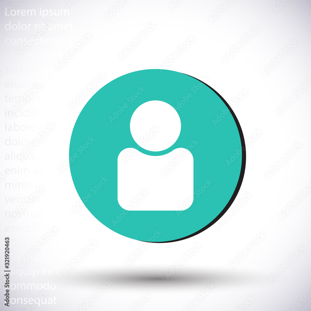 Human vector icon , lorem ipsum Flat design Human vector icon , lorem ipsum Flat design