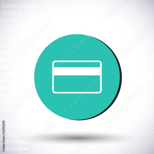 Free Download Credit card icon , lorem ipsum Flat design - GFXLoad