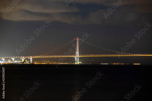 Big bridge passing over the sea. Osmangazi Bridge (Dilovasi, Kocaeli, Altinova, Yalova) © stocktr