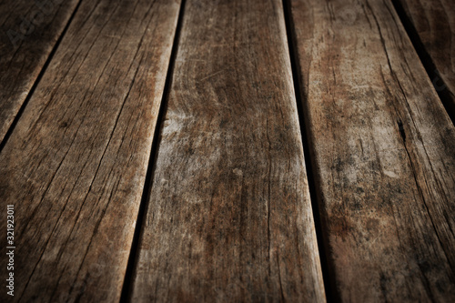 Textured wooden floor boards