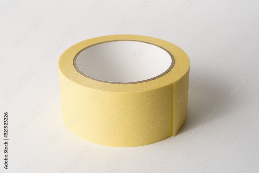 Masking tape on a white background Masking tape on a white background