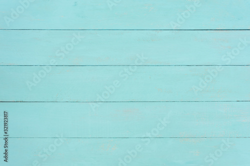 Turquoise wood painted background