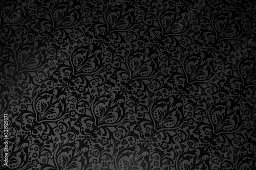seamless background with pattern black