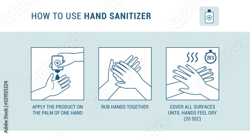 How to use hand sanitizer