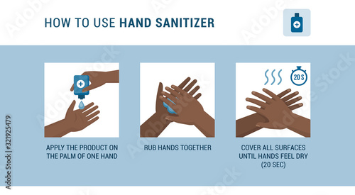 How to use hand sanitizer