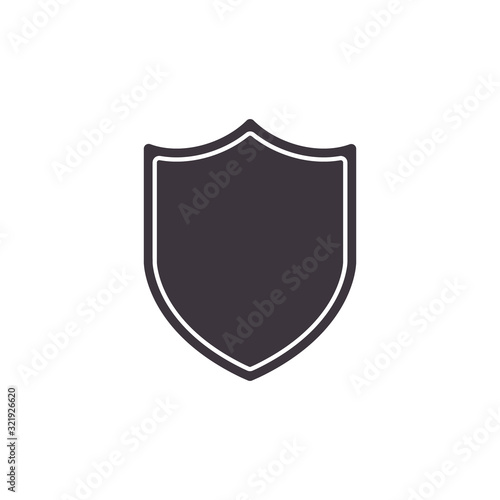 Shield icon, Vector isolated flat design illustration