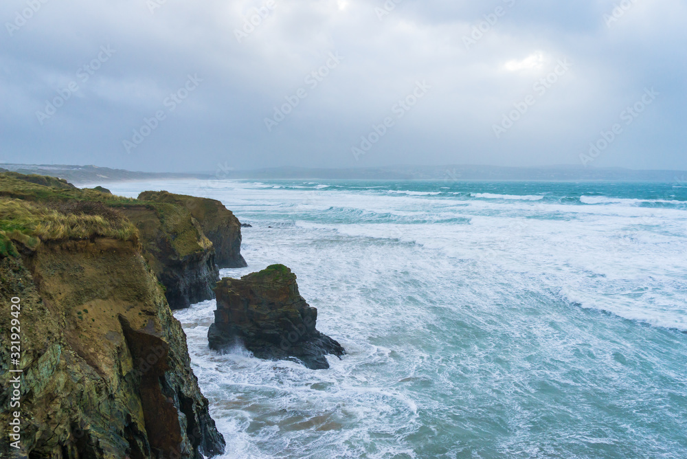 Storm at Gwithain Cornwall England Storm at Gwithain Cornwall England