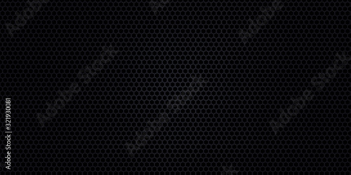 Black background. Dark carbon fiber texture. Black metal texture steel background. Web design template vector illustration EPS 10.