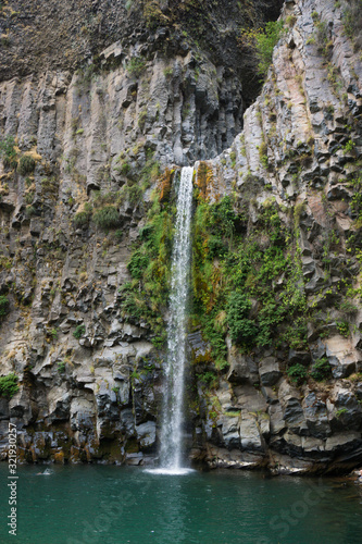 La Leona waterfall in Radal 7 cups in the region of Maule Chile