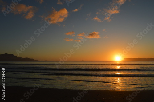 Sunset in Coromandel New Zealand © Krystof