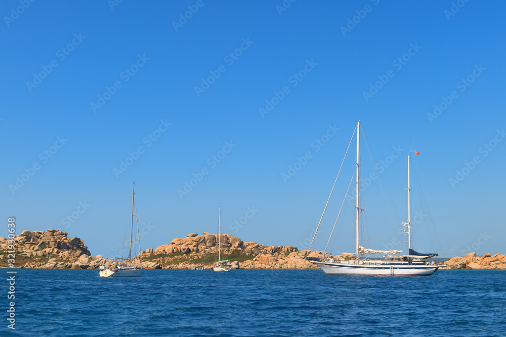Sail boat for Excursion at the coast from Corsica