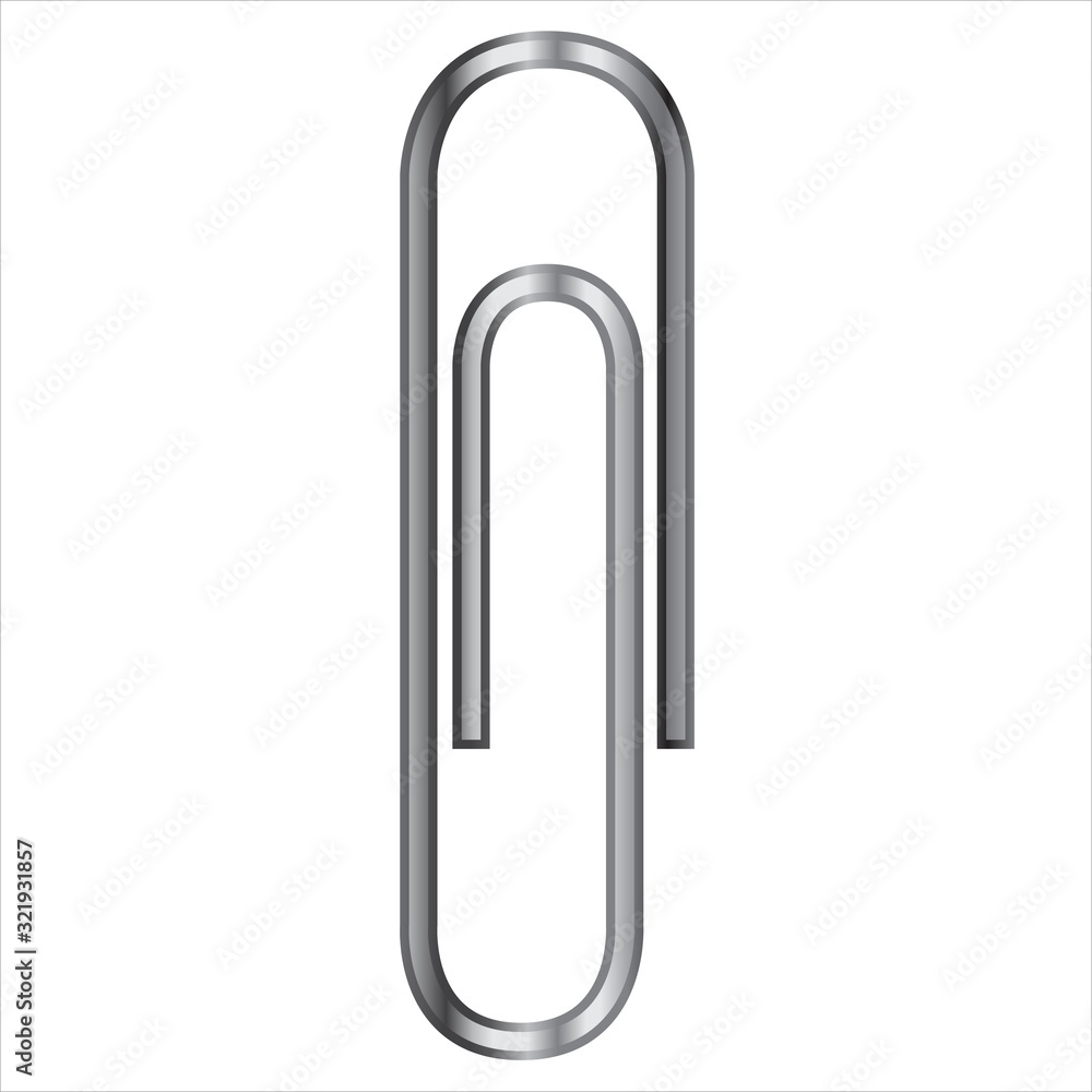 Paperclip Attachment Vector Illustration Icon Paperclip Attachment Vector Illustration Icon