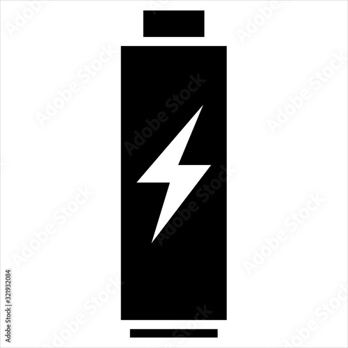 Battery Power Vector Icon Illustration