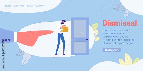 Boss Hand Firing Employee, Dismissal Unemployment.