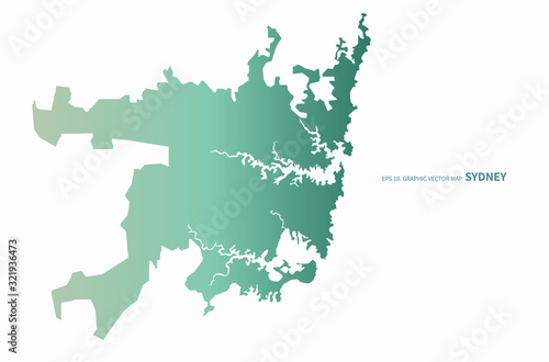 graphic vector of australia map. oceania country map. 