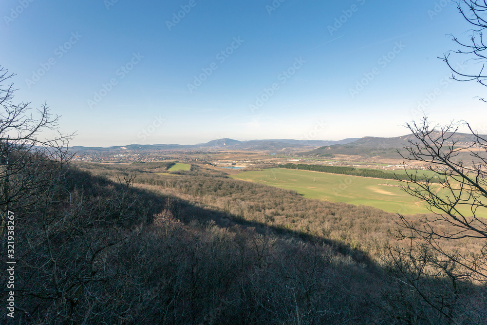 Fototapeta premium Hiking trail in the Buda Hills near Budapest