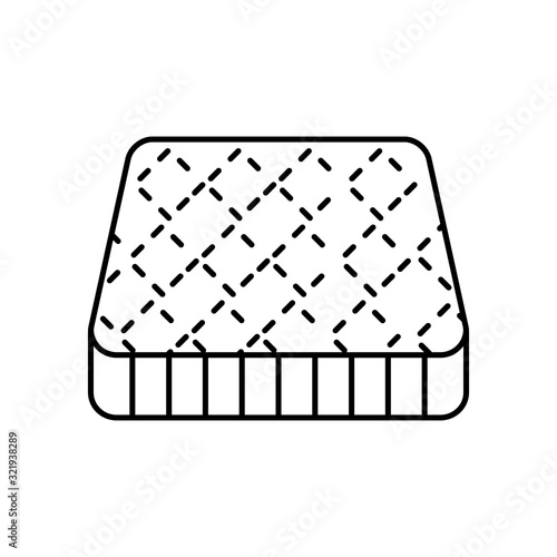 mattress bedding icon. Simple line outline vector orthopedics icons for ui and ux website or mobile application