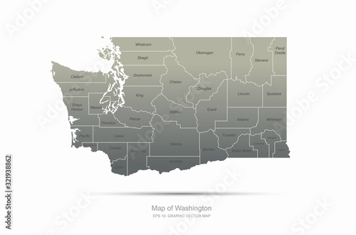 vector line of america map....