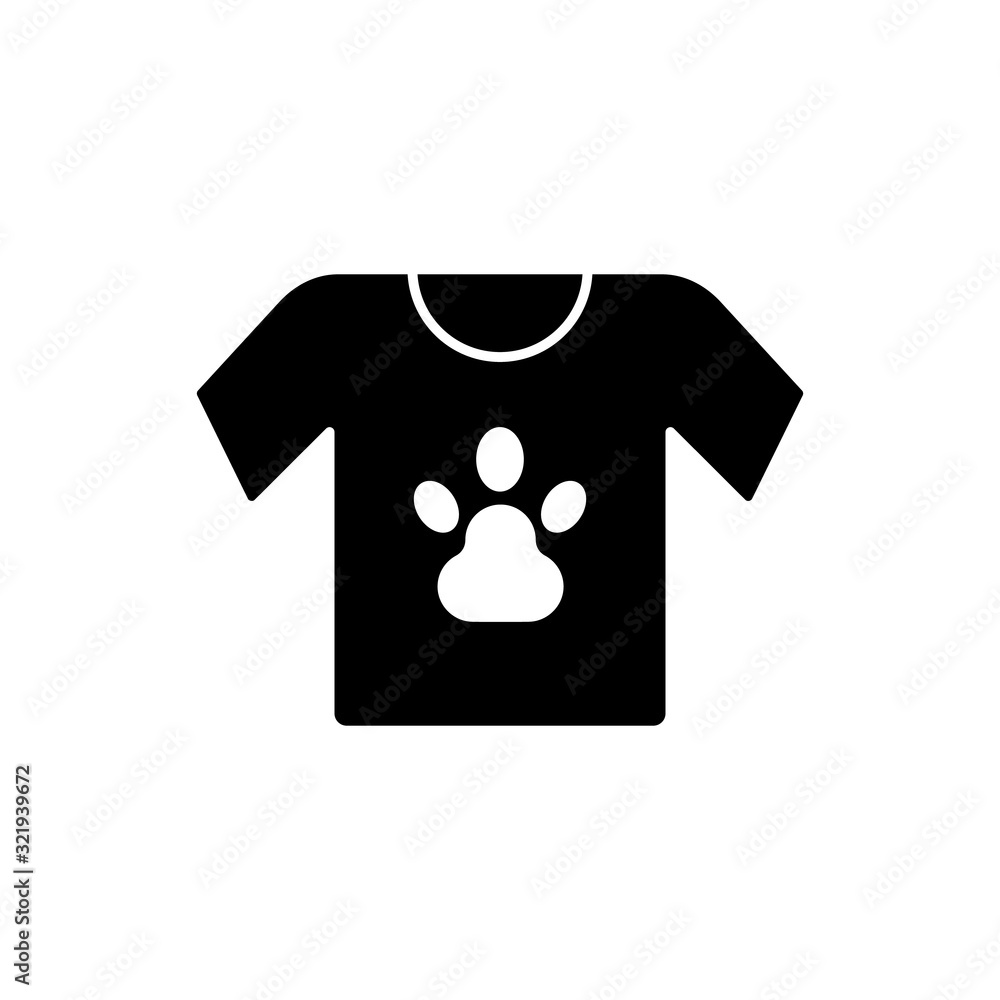 T-shirt, paw icon. Simple line, outline vector ecology icons for ui and ux, website or mobile application T-shirt, paw icon. Simple line, outline vector ecology icons for ui and ux, website or mobile application