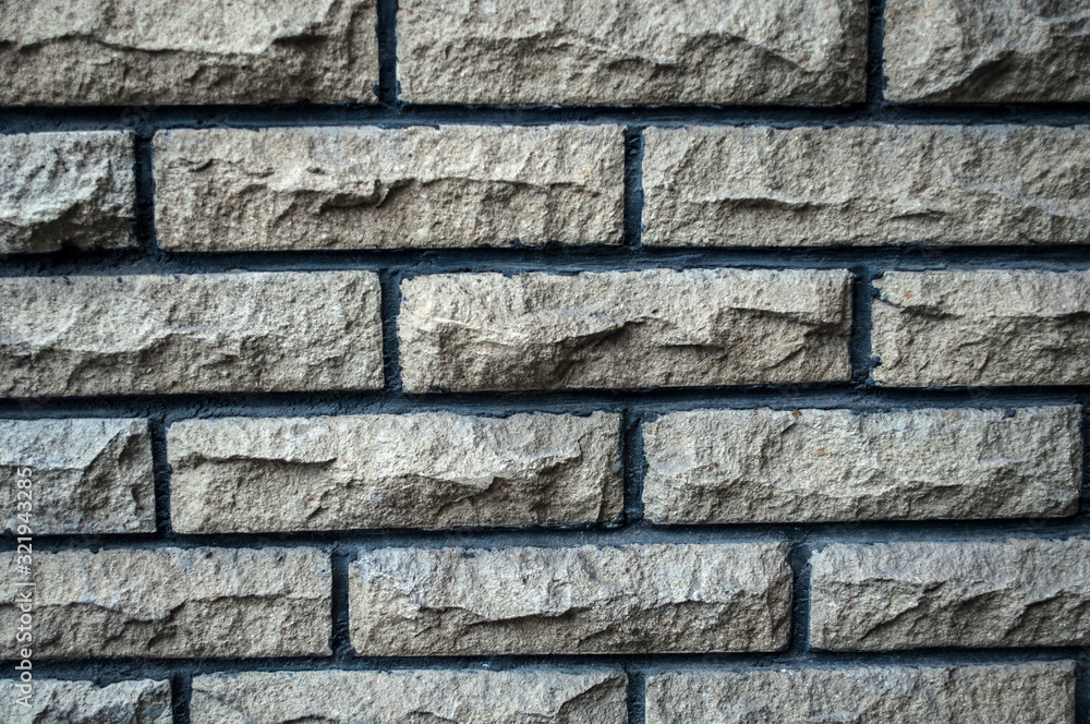 Obraz premium wall of light, bright decorative brick