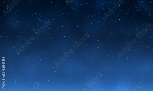 Galaxy with star. Night blue sky wiht cloud Abstract background.