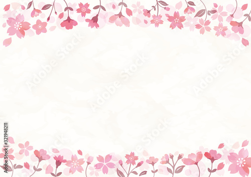 桜の花のフレーム