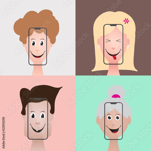 Selfie People Fun Boys Girls