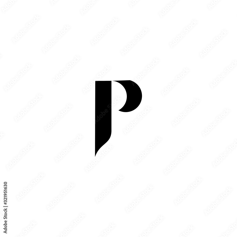 P logo icon design template P logo icon design template