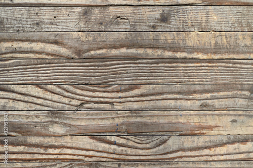 Texture of old wood, boards with hobnail, old paint