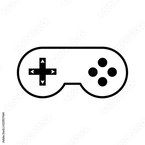 game controller icon design vector logo template EPS 10