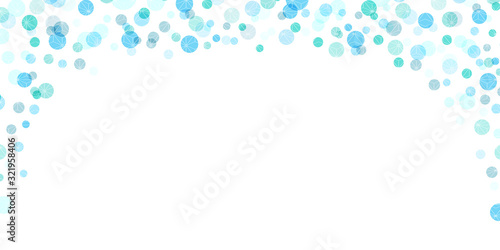 水玉　夏　青　背景