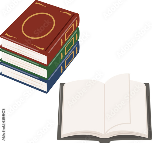 積み上げられたシリーズの洋書