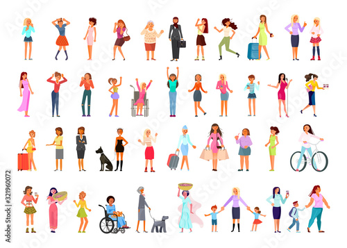 Different Multiracial and multicultural people 