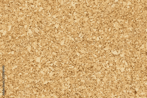 Brown yellow color of cork textured background (Vector)