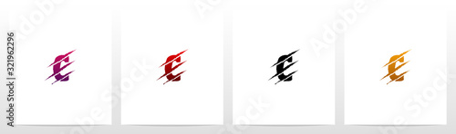  Claw Marks On Letter Logo Design C