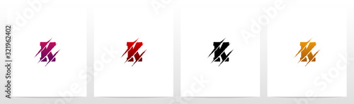  Claw Marks On Letter Logo Design K