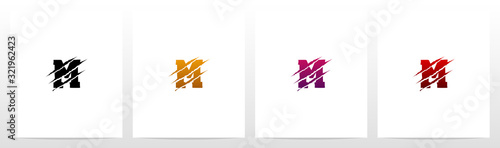  Claw Marks On Letter Logo Design M