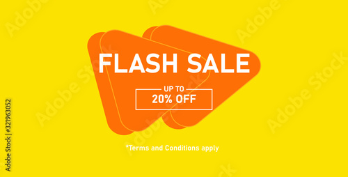 flash sale promotion advertising material Vector. Useful for ad, social media, brochure, email, flyer, leaflet, poster, web ad, ect.