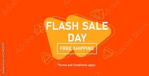 flash sale promotion advertising material Vector. Useful for ad, social media, brochure, email, flyer, leaflet, poster, web ad, ect.