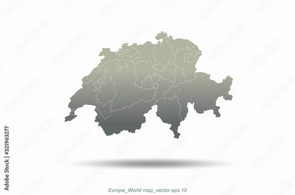 Obraz premium europe map. europe countries map. graphic vector of eu map.. 