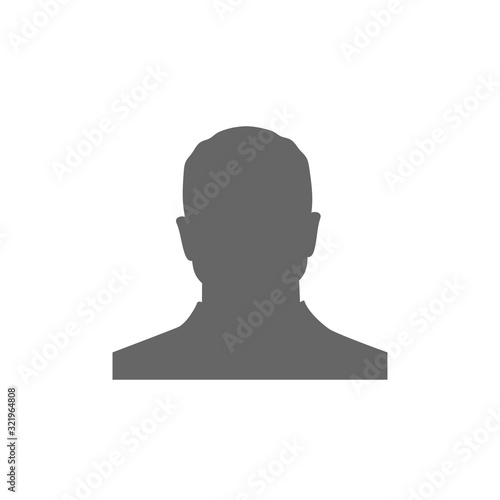 man profile person silhouette user isolated vector